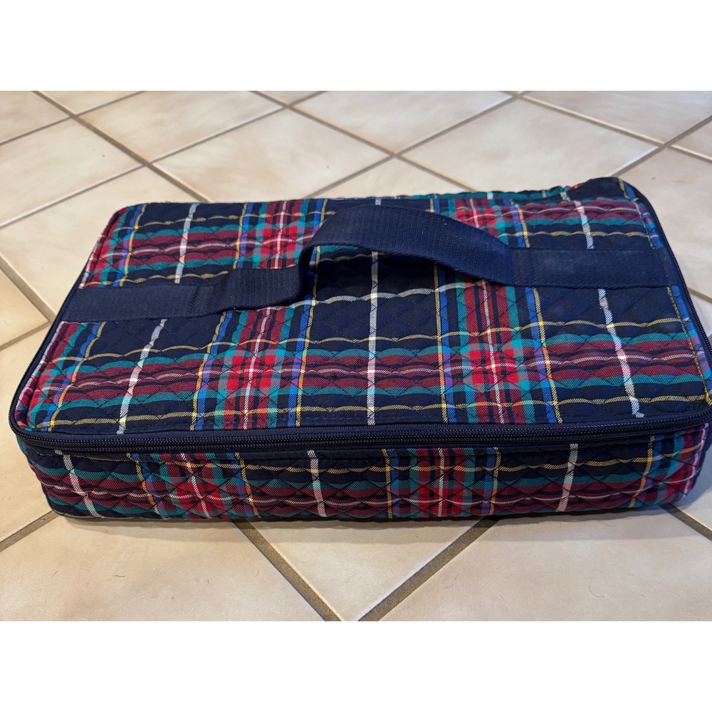Vera Bradley Quilted Tartan Plaid Casserole Carrier